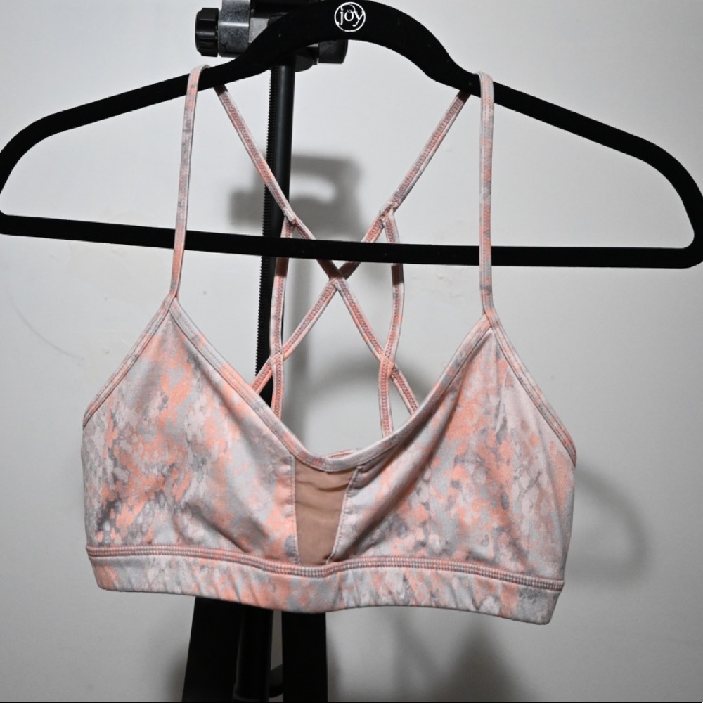 Alo bra coral snakeskin (bottoms also for sale)